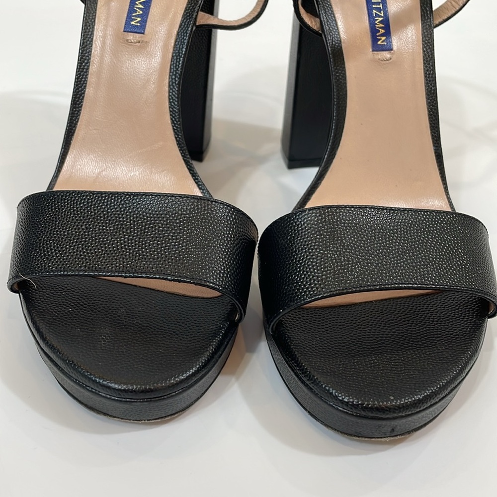 Stuart Weitzman Sunray Heels 2025 Size 8.5 Black EUC - Picture 10 of 10